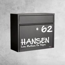 Postkasse sticker - tekst
