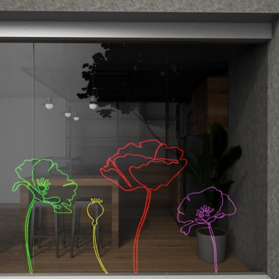 Blomster sticker