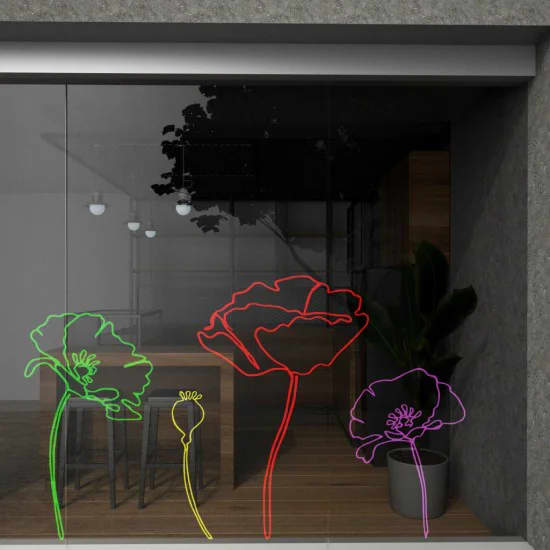 Blomster sticker