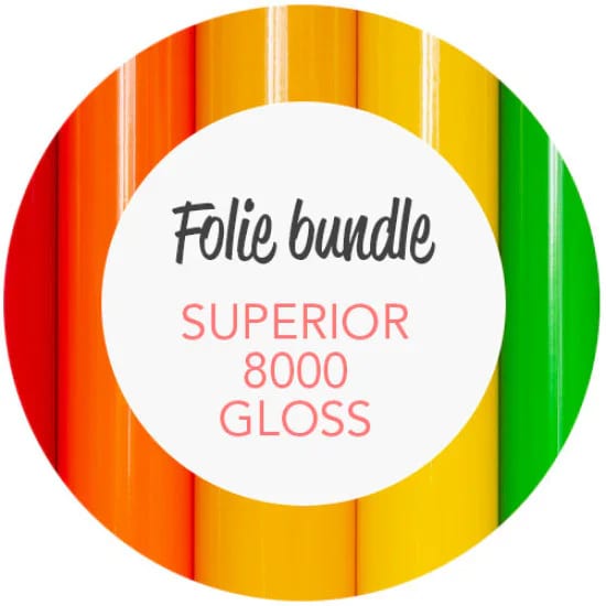 SUPERIOR 8000 Gloss skilte vinyl bredde 30,5cm