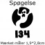 Spøgelse (72 stk pr ark) 