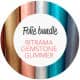 10 valgfrie ruller - Selvklæbende glimmer folie - bredde 30,5cm bundle