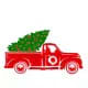 Christmas Truck 3 Gratis SVG-filer 