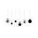 Christmas Decoration Stars and Bulbs - Gratis jule SVG