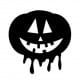 Halloween græskar - sort silhuet Gratis SVG-filer 