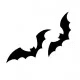 Flying Bats Gratis SVG-filer