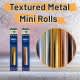 SUPERIOR 9500 tekstureret metallisk vinyl minirulle
