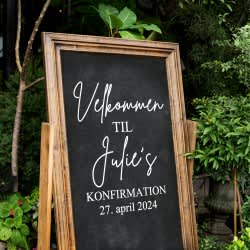 Konfirmations skilt#3-klistermærke