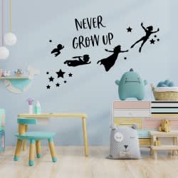 Never grow up Peter Pan - sticker