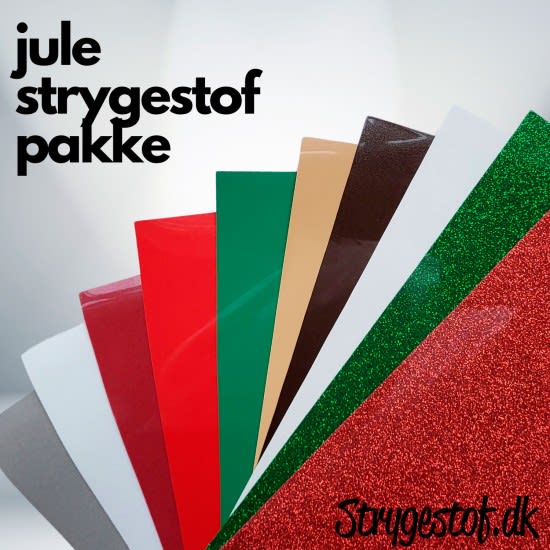 JULE strygestof pakke (10 forskellige ark)