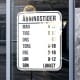 Åbningstider (sticker) firkantet med runde hjørner