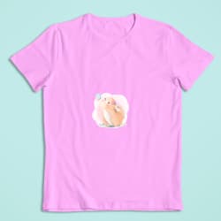 Cute rabbit catching a butterfly heat transfer vinyl