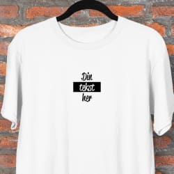 Design selv tekst som strygemærke Design selv tekst som strygemærke