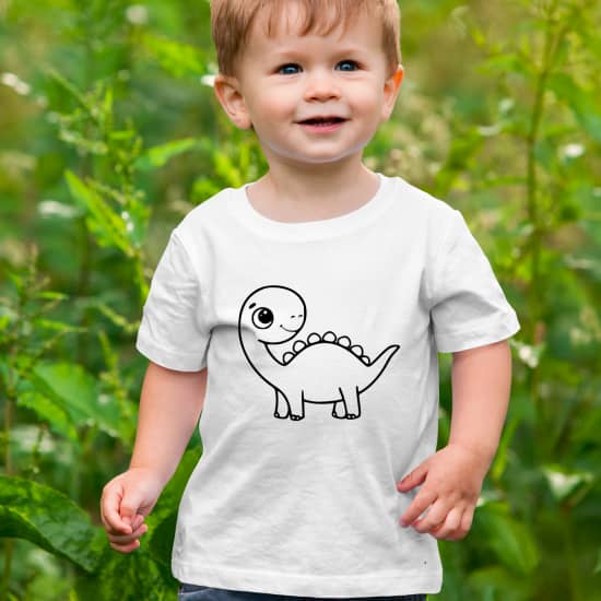 High-quality heat transfer vinyl, Cute Dino No 1 - heat transfer vinyl Cute Dino No 1 - Heat Transfer Vinyl