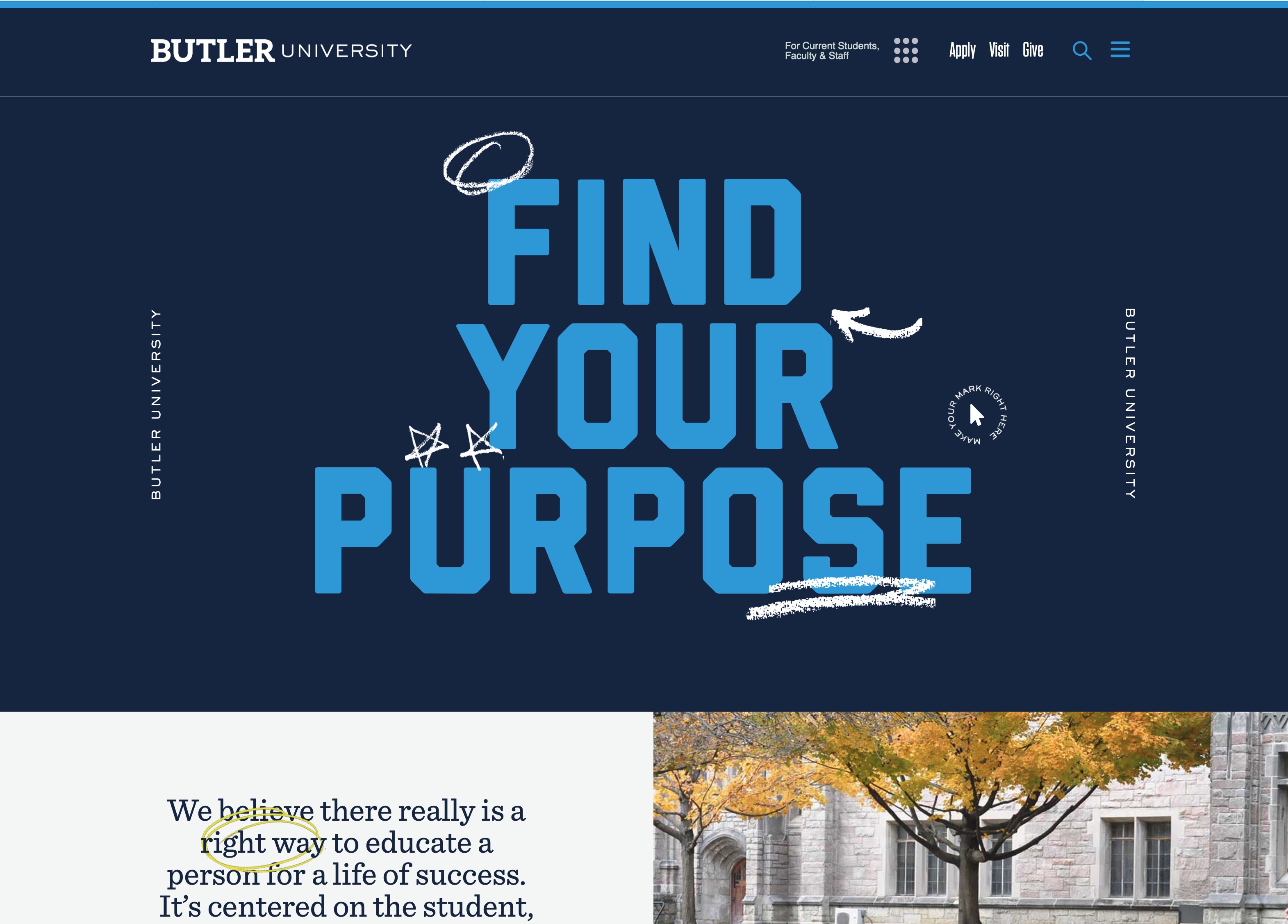 Butler homepage screenshot