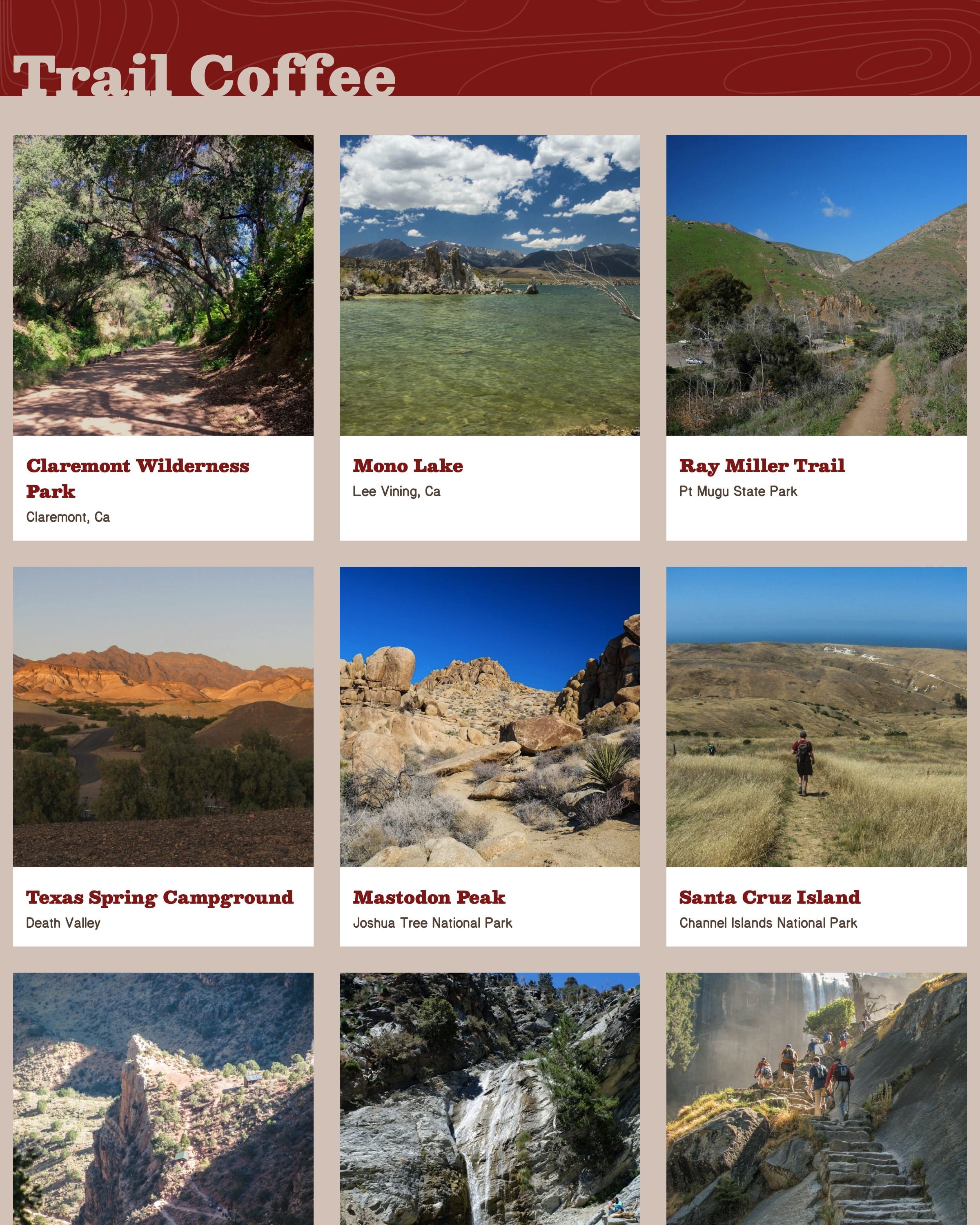 Trail Coffee screenshot in desktop