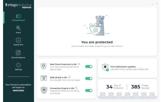 Intego Antivirus screenshot