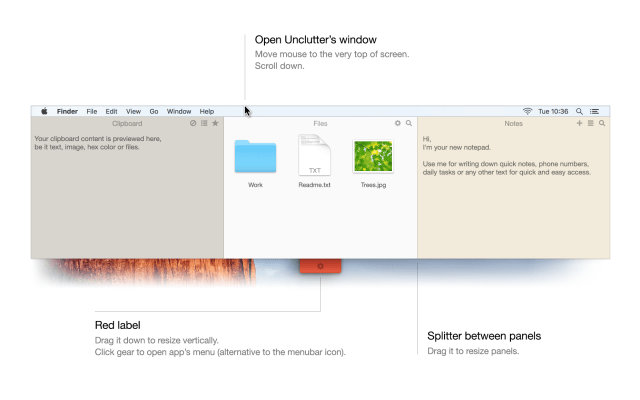 Unclutter screenshot