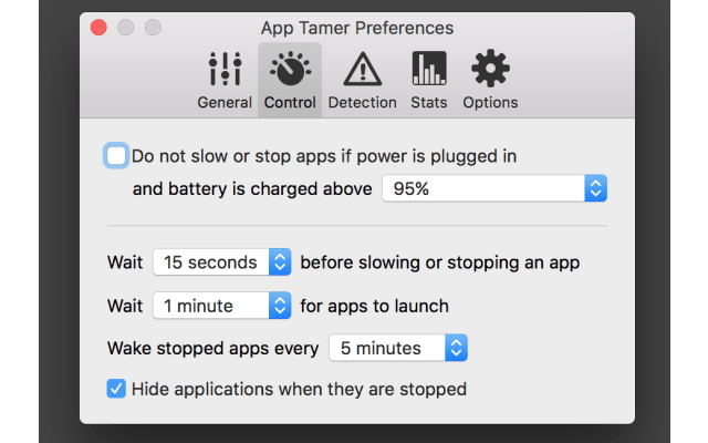 App Tamer screenshot