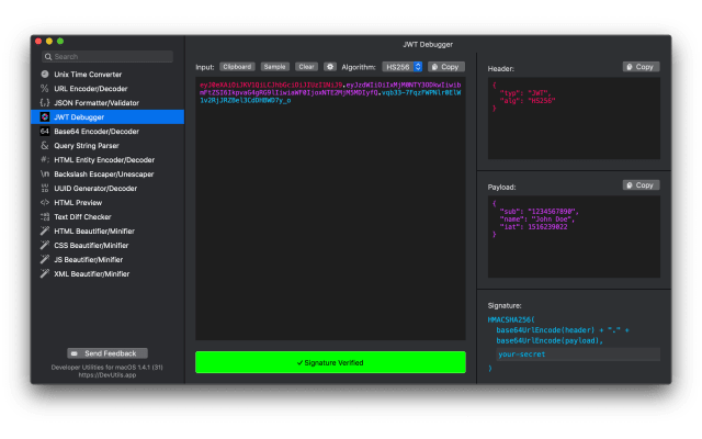 DevUtils screenshot