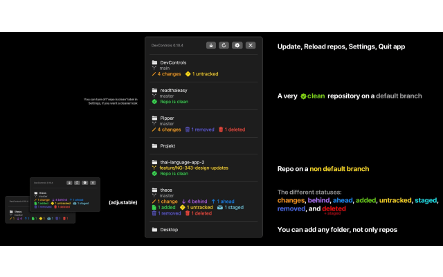 DevControls screenshot