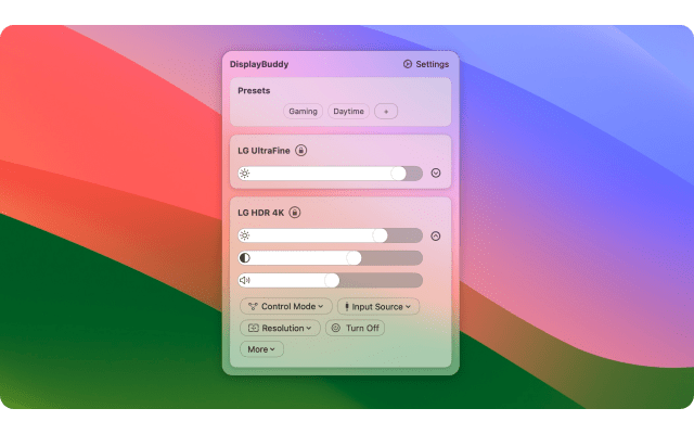 DisplayBuddy screenshot