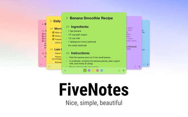 FiveNotes 3 screenshot