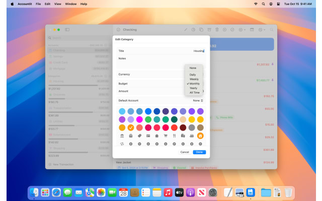 Accountit screenshot