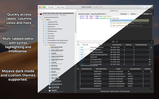 SQLPro Studio screenshot