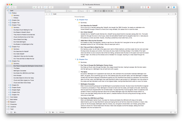 Scrivener Screenshot 5