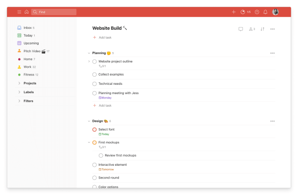 Todoist Screenshot 3