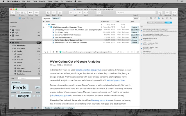 DEVONthink Screenshot 5