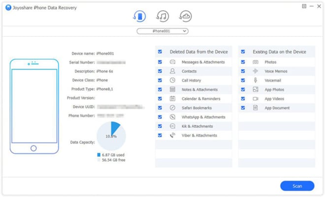 iPhone Data Recovery Screenshot 4