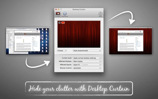 Desktop Curtain Screenshot 1