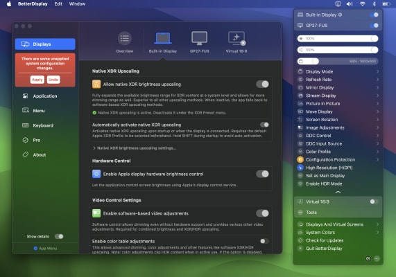 BetterDisplay Screenshot 1
