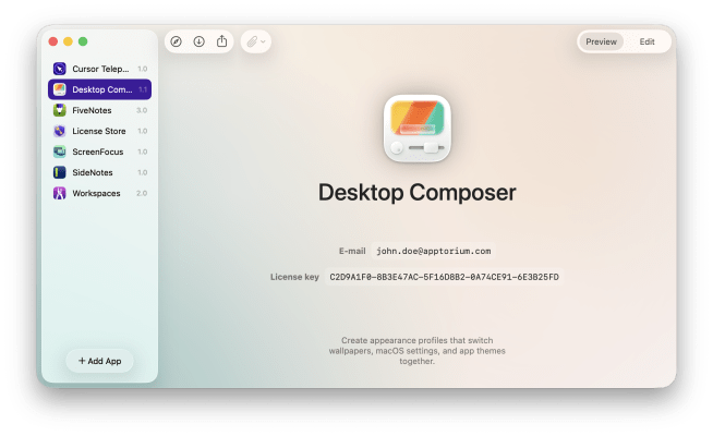 License Store Screenshot 5