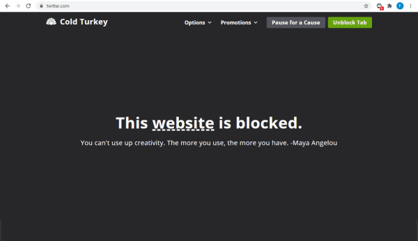 Cold Turkey Blocker Screenshot 1