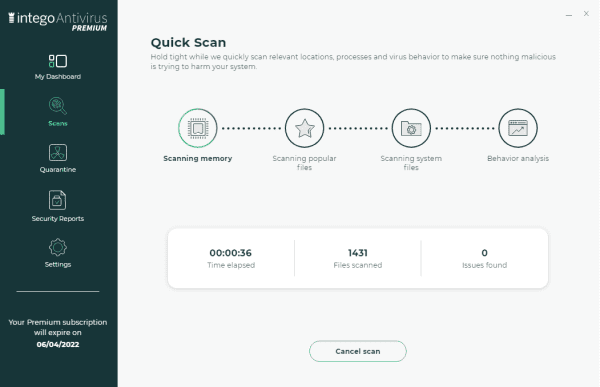 Intego Antivirus Screenshot 2