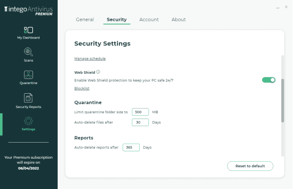 Intego Antivirus Screenshot 4