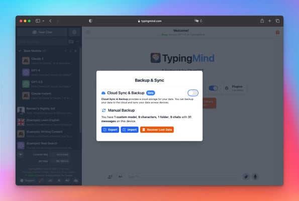 TypingMind Screenshot 7