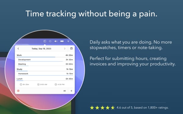 Daily Time Tracking Screenshot 1