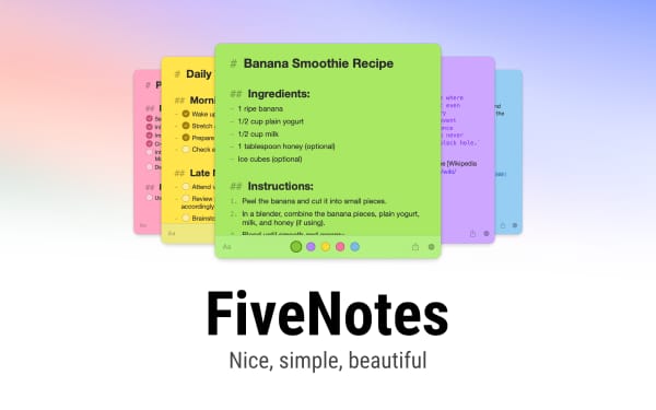 FiveNotes 3 Screenshot 1
