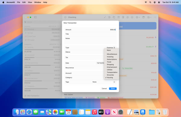 Accountit Screenshot 2