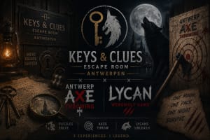 Werken als student bij Keys & Clues Escape room / Antwerp Axe Throwing
