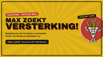 Werken als student bij Frituur Max

