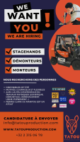 Travailler en tant que étudiant chez Tatou Production ASBL