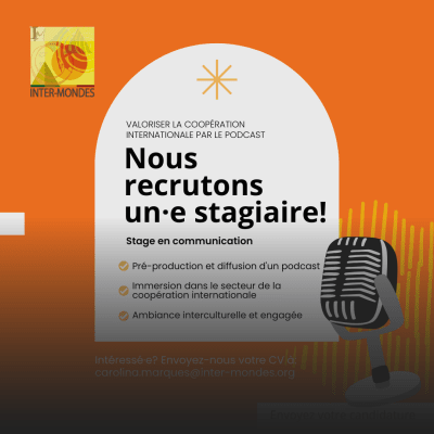 Working as an intern at Inter-Mondes Belgique