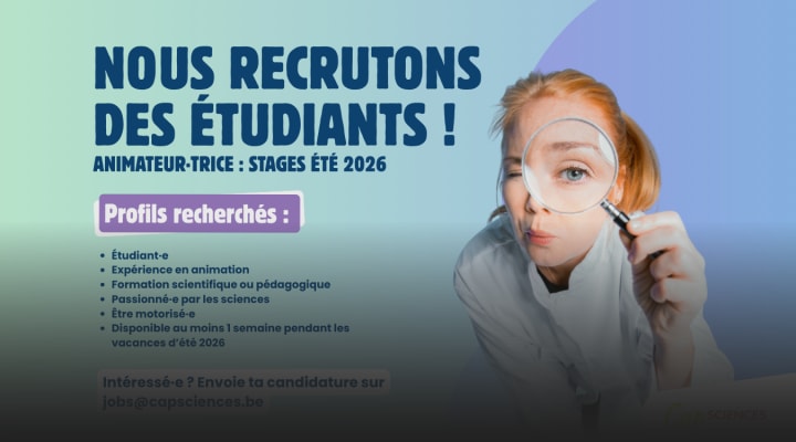 Working as a student at Cap Sciences