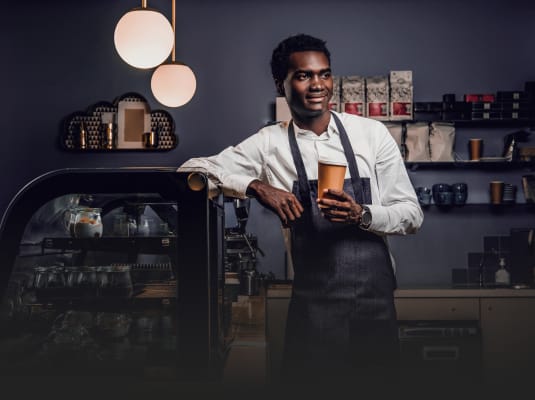 Working as a student at Flowers Forever Coffee