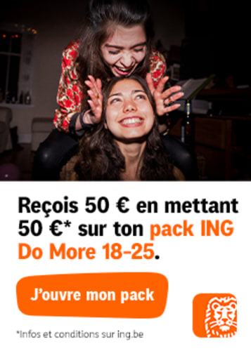 ING Do More 18-25 : un compte à vue gratuit et 50€ offerts 🚀